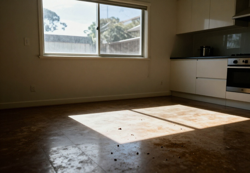 Cockroach infestation in a Bass Hill kitchen before treatment